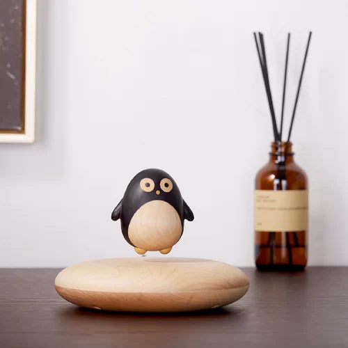 Wooden Gift Maglev Penguin-01