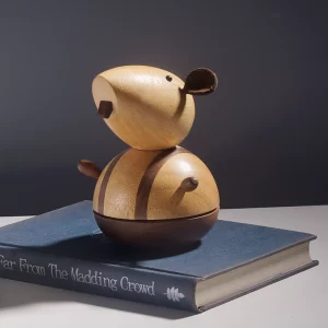 Wooden Mouse Music Box-03