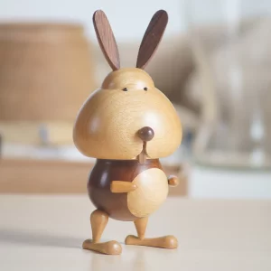Wooden Music Box - Bunny-02
