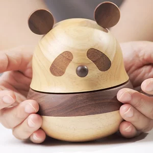 Wooden Music Box - Panda-02
