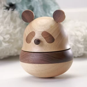 Wooden Music Box - Panda-03