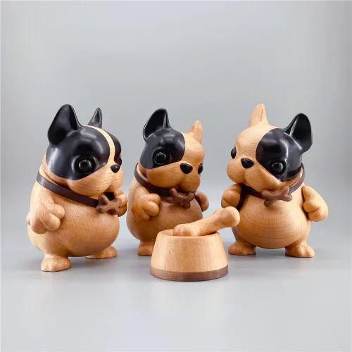 Handmade Gift Wooden French Bulldog-03