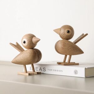 Nordic-Style-Oak-Sparrow-Figurine-Wooden-Dolls-Lovely-Nature-Teak-Wood-Bird-Figures-Ornament-Home-Decor-2