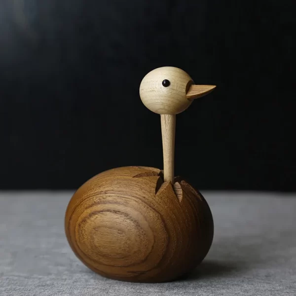 Nordic-Handicraft-Log-Handmade-Ostrich-Puppet-Solid-Wood-Ornaments-Creative-Wood-Home-Decorations-1