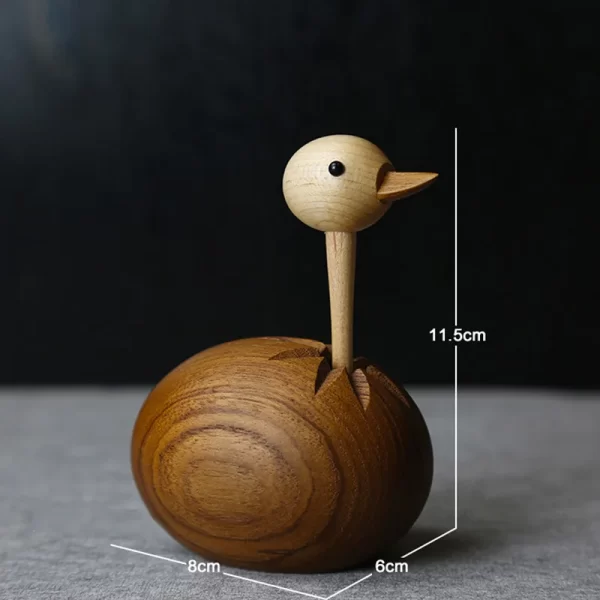 Nordic-Handicraft-Log-Handmade-Ostrich-Puppet-Solid-Wood-Ornaments-Creative-Wood-Home-Decorations-3