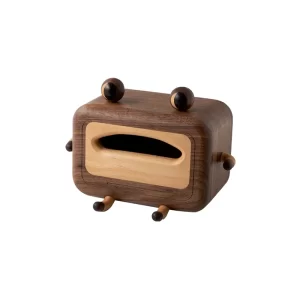 Solid Wood Big Mouth Tissue Box