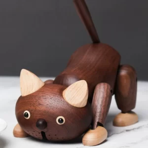 Wooden Cat Deco-04