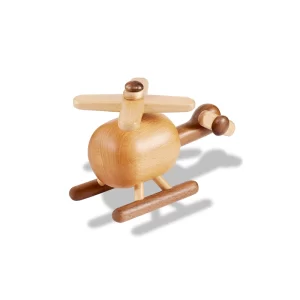 Wooden toys Helicopter - Airplane - Car - Vintage Craft