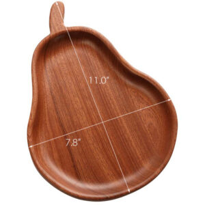 Heart Shaped Wood Plate - Apple Shaped Plate image-2