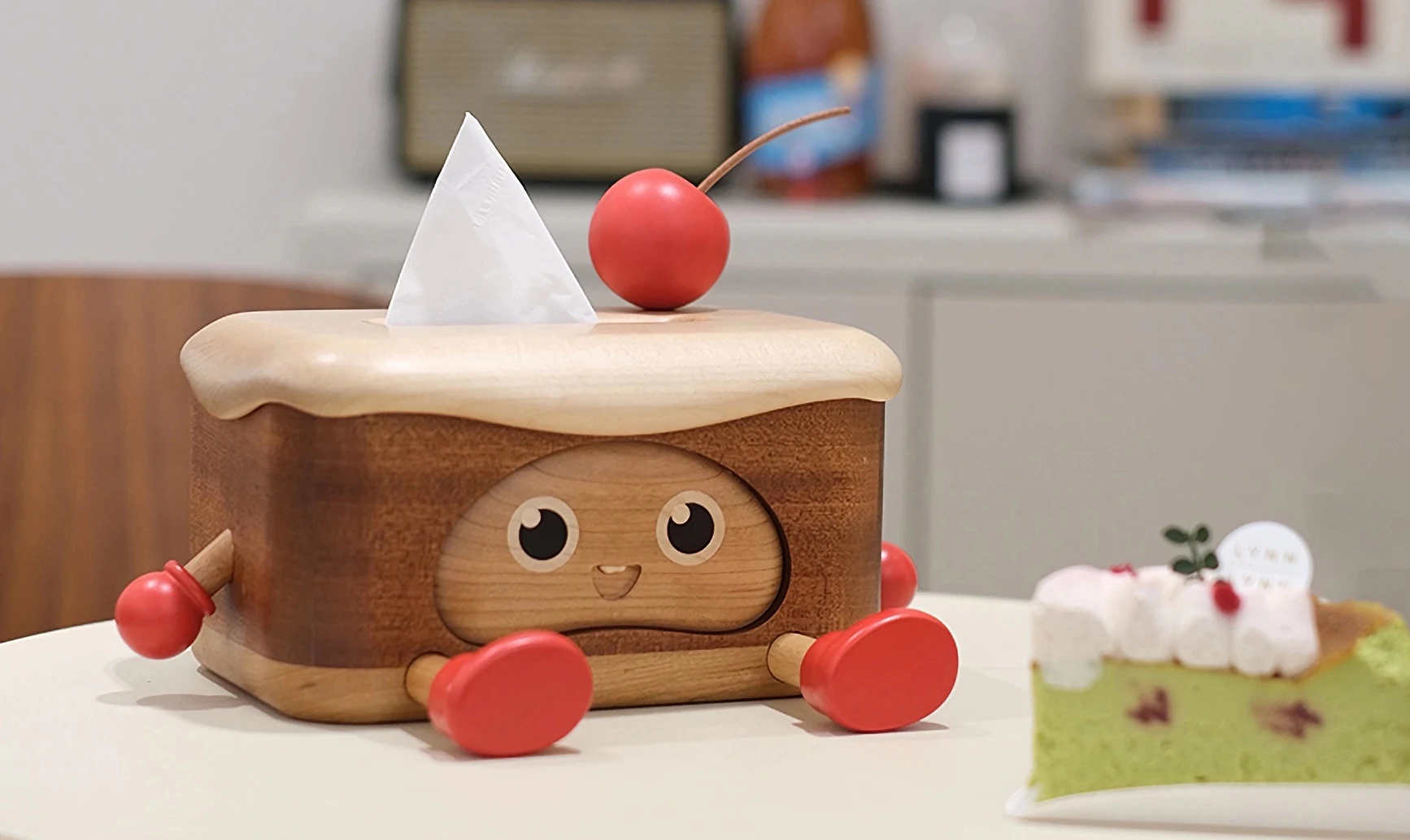 Wooden Cherry Chocolate Cream Cake Tissue Box Holder_banner03